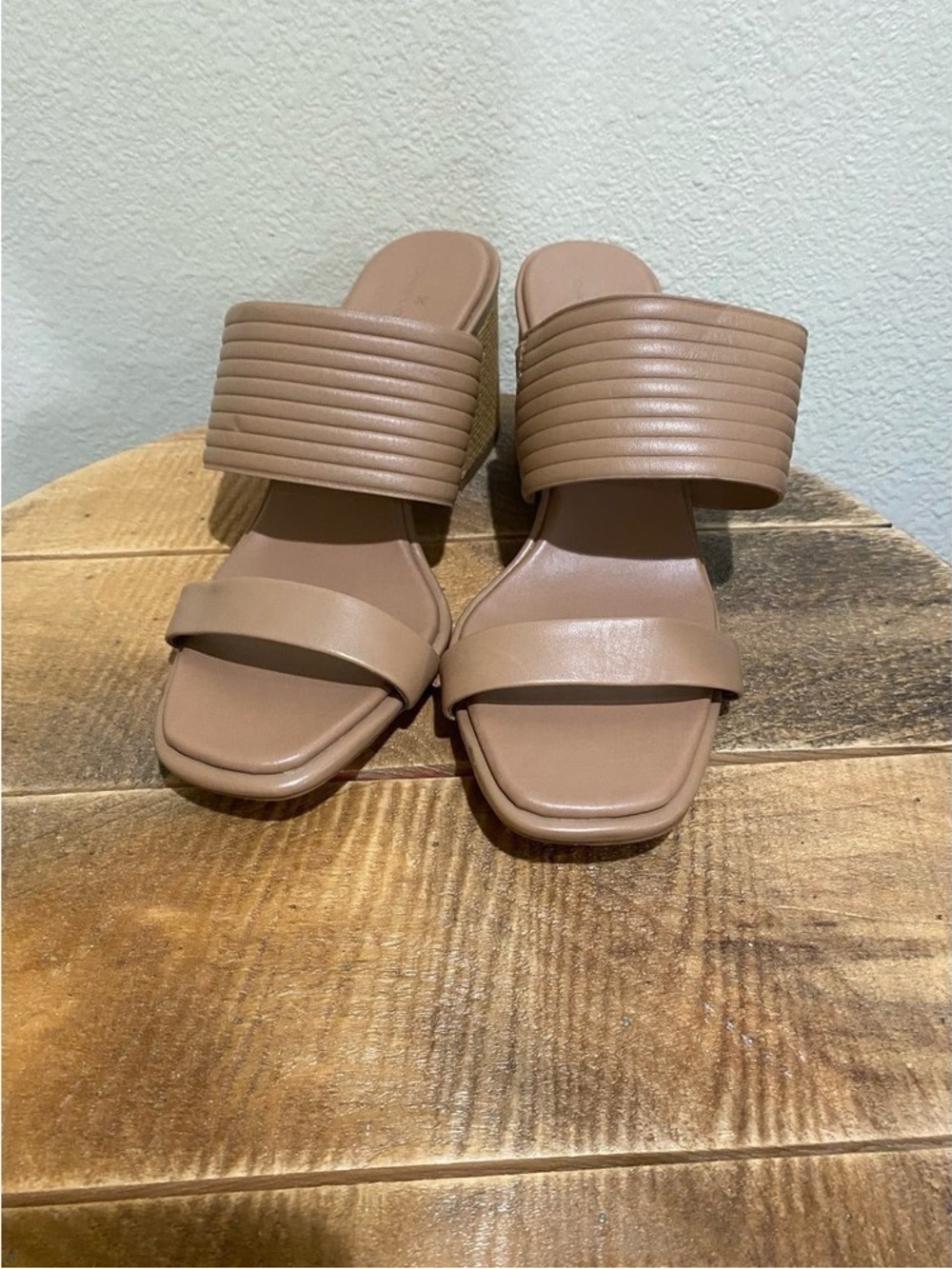 Women's Taupe Slide Sandals